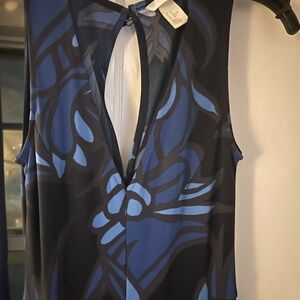 H&M blue pattern jumpsuit.